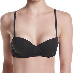 NWT DKNY Womens Classic Cotton Balconette - Black - 34C